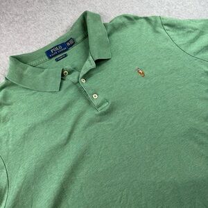 Polo Ralph Lauren Classic Fit Polo Men’s XXL Green with Flesh Pony Soft Cotton